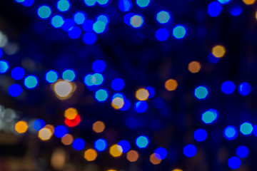 abstract background with bokeh blurred lights