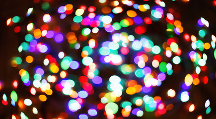 Color light blurred bokeh background, unfocused.