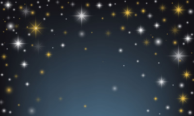 abstract, vector background with stars