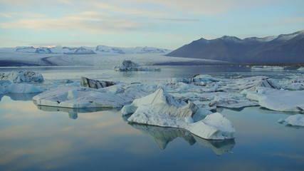 Iceland landscape glacier iceberg