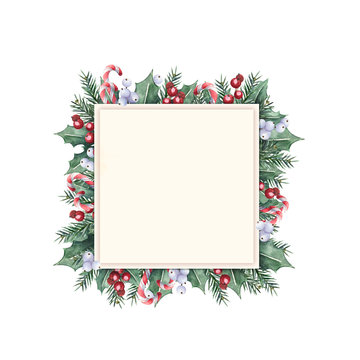  Christmas frame square shape