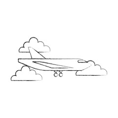delivery cargo airplane logistic transport shipping vector illustration