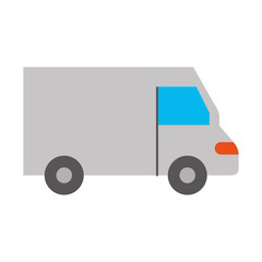 truck icon delivery van service transport business vector illustration
