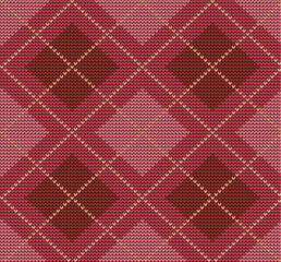 Festive Sweater Design. Seamless Knitted Pattern