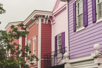 Fototapeta na wymiar Architecture Purples and Pinks 