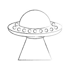 unidentified flying object icon vector illustration design