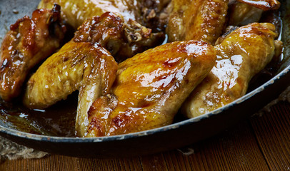 sticky thai chicken wings