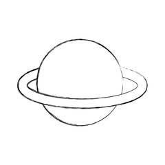 saturn planet isolated icon vector illustration design
