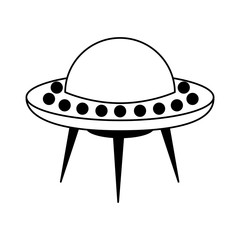 unidentified flying object icon vector illustration design