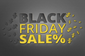 Banner for shops, web. Black friday sale with discount banner layout design.