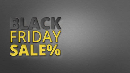 Banner for shops, web. Black friday sale with discount banner layout design.