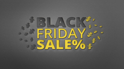 Banner for shops, web. Black friday sale with discount banner layout design.