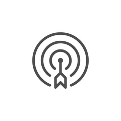 Aim line icon