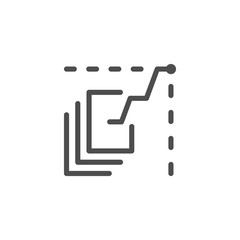 Data analytics line icon
