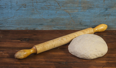 The preparations for making fresh homemade bread.