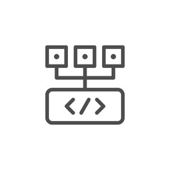 Programming line icon