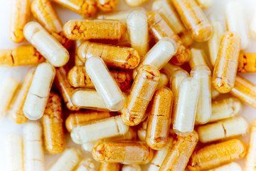 A lot of colorful pills