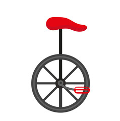 Unicycle circus icon for flat style , isolated on white background. Vector illustration © Lucia Fox
