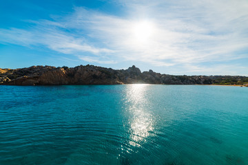 Fototapeta premium Sun shining over Spalmatore shore
