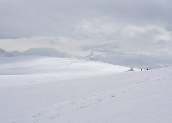 Fototapeta na wymiar Winter at mountain