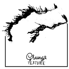 Obraz premium Ink vector brush strokes. Vector illustration. Grunge hand drawn watercolor texture. Space for text.