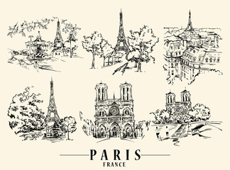 Paris vector illustration. - 181813399