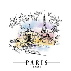 Paris vector illustration. - 181813739