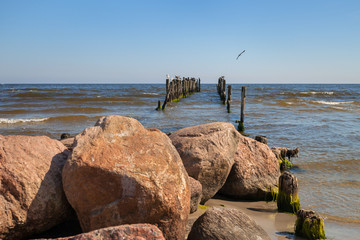 Mole on Baltic sea.