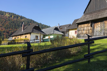 Vlkolinec a monument reserve of folk architecture, Slovakia