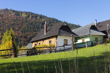 Fototapeta na wymiar Vlkolinec a monument reserve of folk architecture, Slovakia