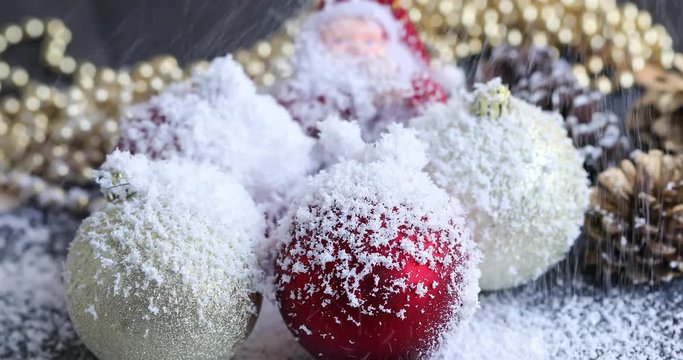 Christmas Decoration , Sparklers and  Snowdrift , Merry Christmas