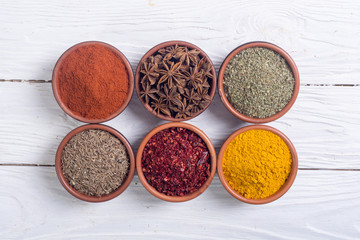 Obraz na płótnie Canvas Colection of indian spices