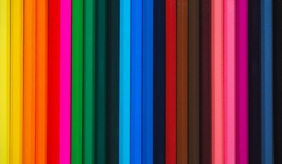 Colored pencils. Abstract colored background.
