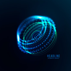 Abstract futuristic object . 