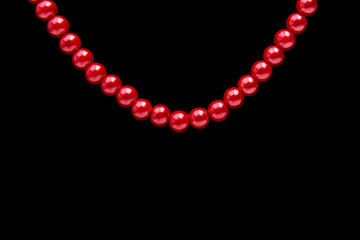 pearl necklace isolated