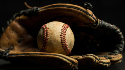 Baseball Glove And A Ball - 181827125