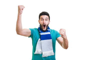 Bearded football fan