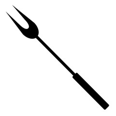 Isolated barbecue fork