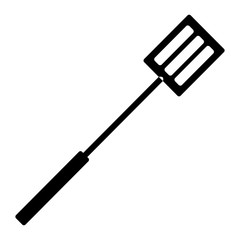 Isolated barbecue spatula