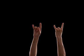 Fototapeta premium Hands on rock concert