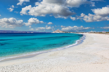 Sahara beach of Naxos, Greece - obrazy, fototapety, plakaty
