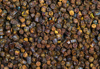 Propolis granules texture, bee product