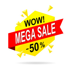 Sale label isolated offer tag