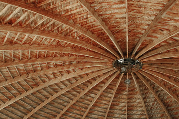 wooden background texture architecture, under highest dome