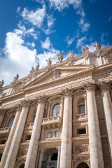 Fototapeta na wymiar Basilica of Saint Peter (San Pietro) in Vatican, Rome, Italy