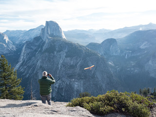 Yosemite hang gliding