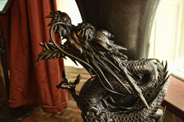 Bronze Dragon at a Beautiful Country House near Leeds West Yorkshire that is not a National Trust...