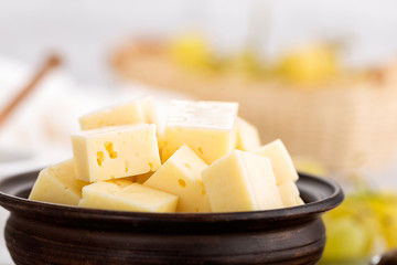 Cheese and grape