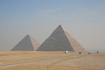 Fototapeta na wymiar The Egyptian pyramids