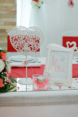 Luxury table setting for wedding 